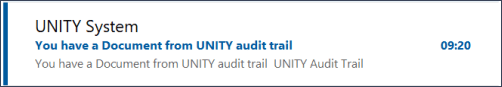 Figure 3 - email UNITY System