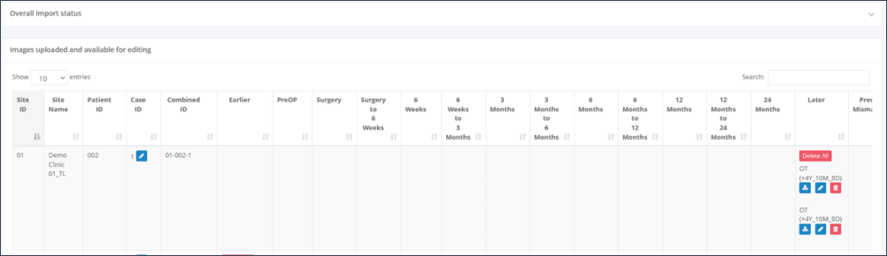Figure 9 - Upload Overview