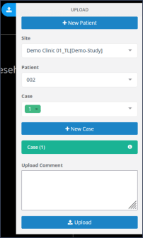 Figure 6 - Upload section