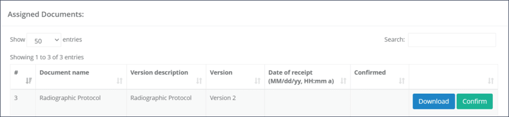 Figure 6 - Assigned Documents